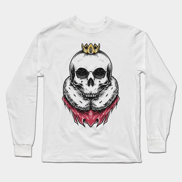 King Long Sleeve T-Shirt by Luckyart11